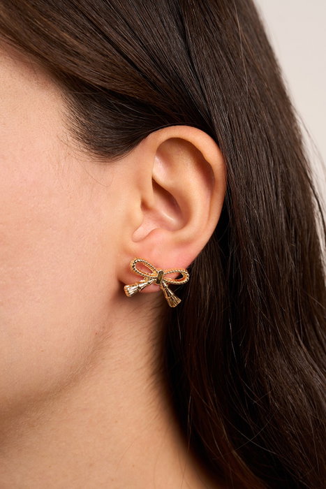 Heliophilia Silver Pendientes de Oro con Recubrimiento de Laca, Dorado, Talla Única